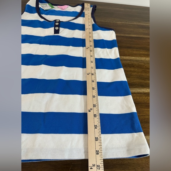 NWT Lilly Pulitzer Hogan Tank Blue and White Stripe Size Large - Picture 4 of 6